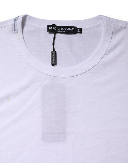 White Crew Neck Short Sleeves T-shirt