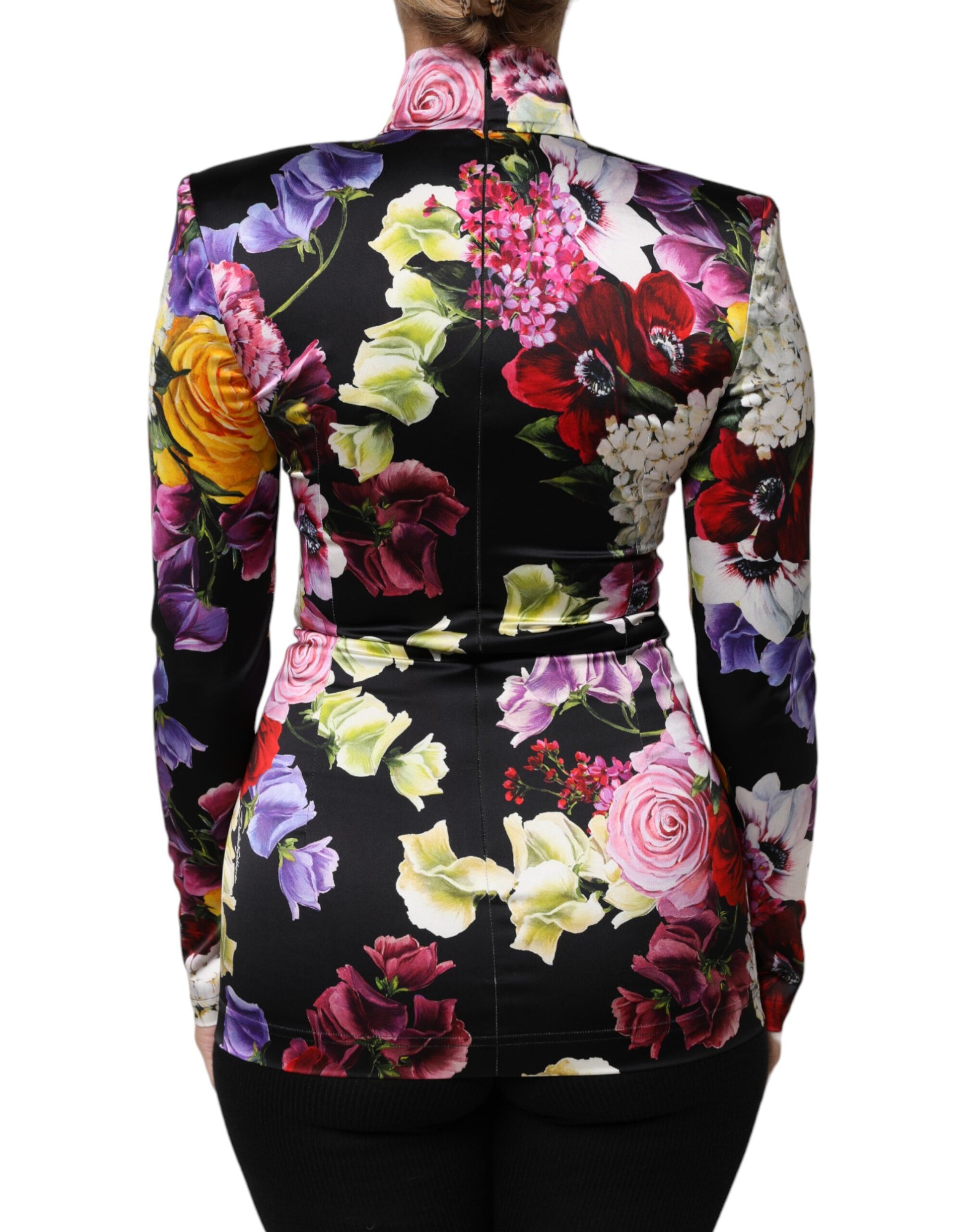 Multicolor Ortensies Long Sleeves Blouse Top