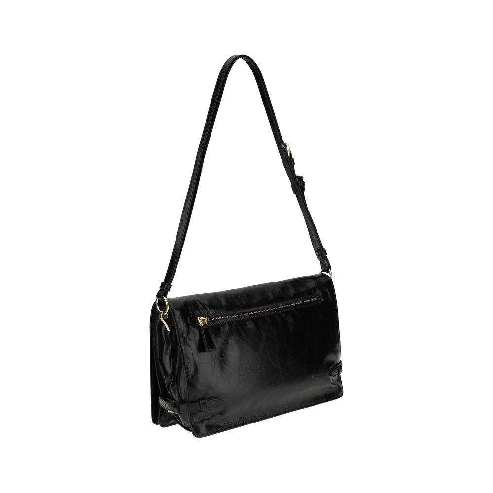 Crinkled leather Shoulder Bag
