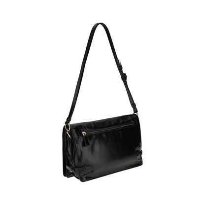 Crinkled leather Shoulder Bag