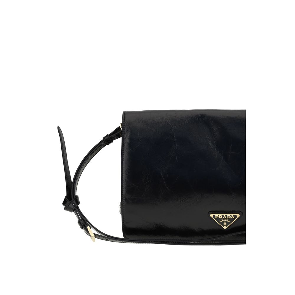 Crinkled leather Shoulder Bag