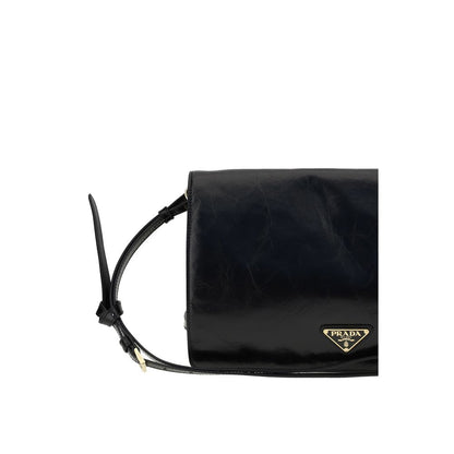 Crinkled leather Shoulder Bag