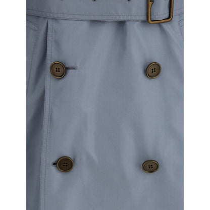 Silk long Trench Coat