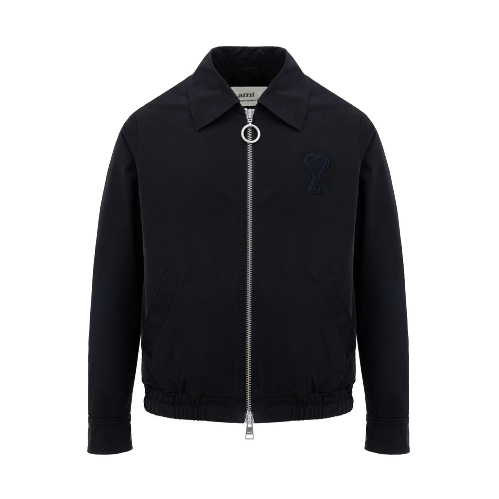 Chaqueta negra de poliéster