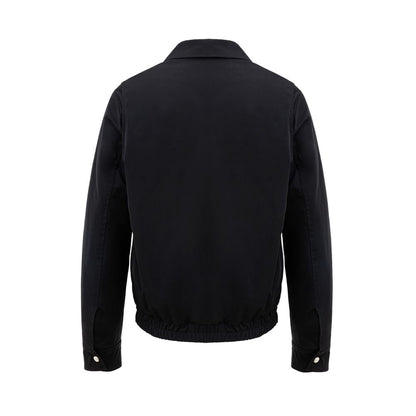 Chaqueta negra de poliéster