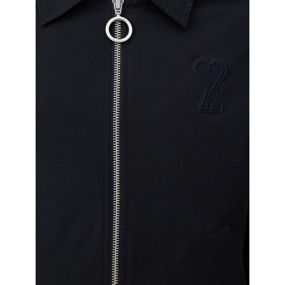 Chaqueta negra de poliéster