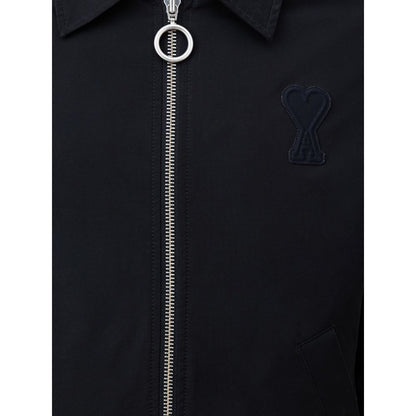 Chaqueta negra de poliéster