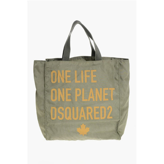 OLOP Nylon Tote Bag with Front Print