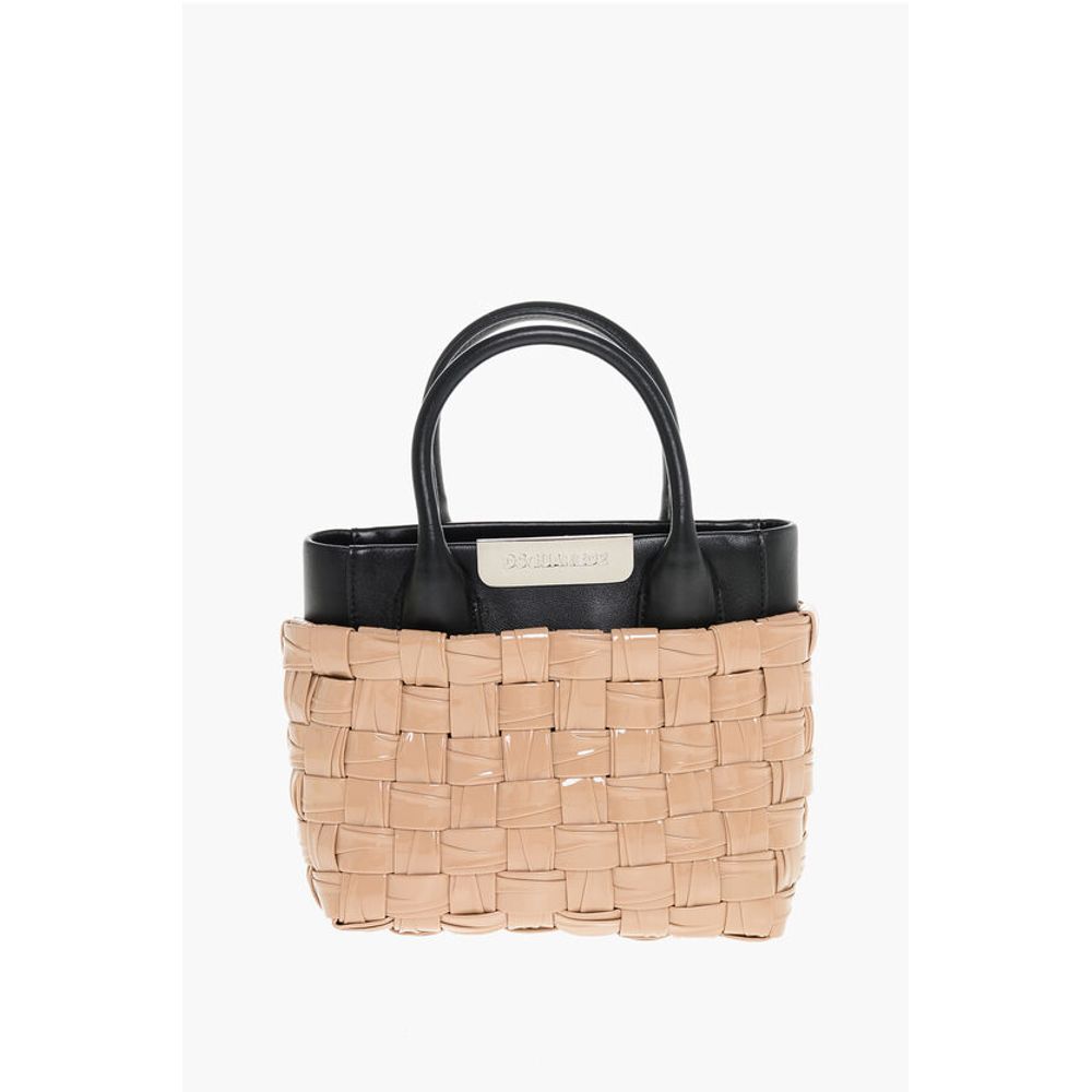 Woven Leather Tote Bag