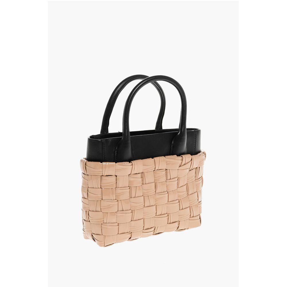 Woven Leather Tote Bag