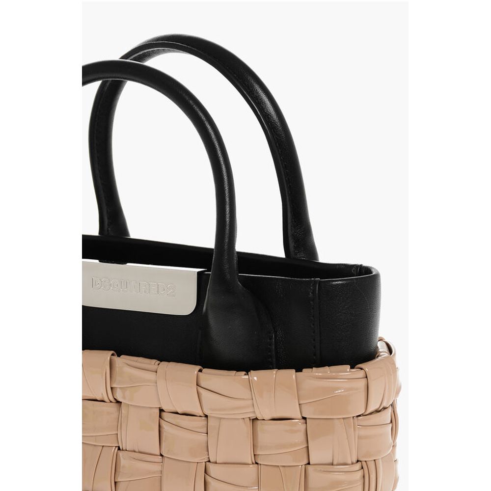 Woven Leather Tote Bag