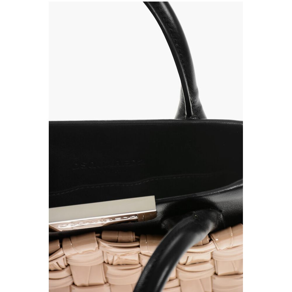 Woven Leather Tote Bag