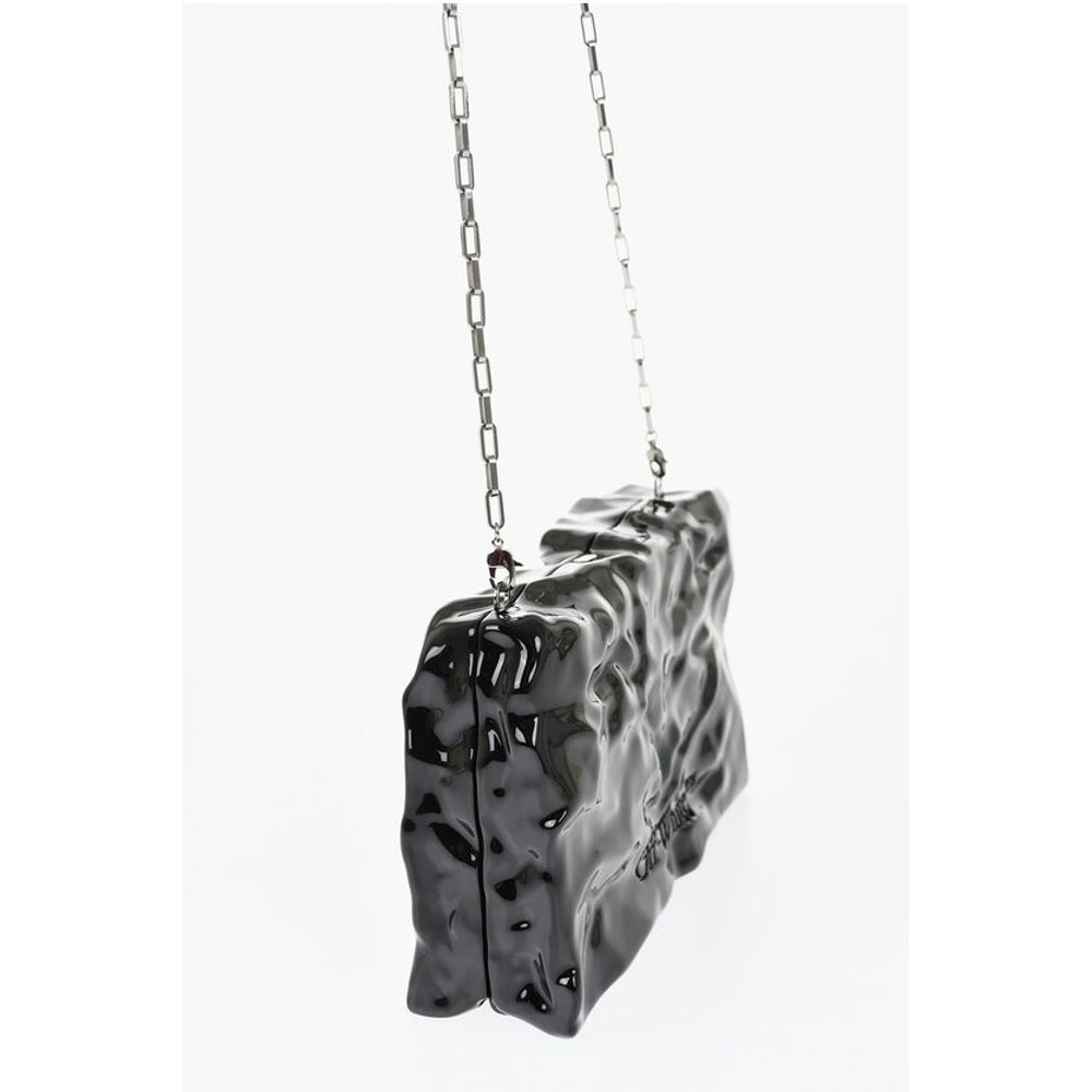 Embossed Crushed Sculpture Rigid Clutch