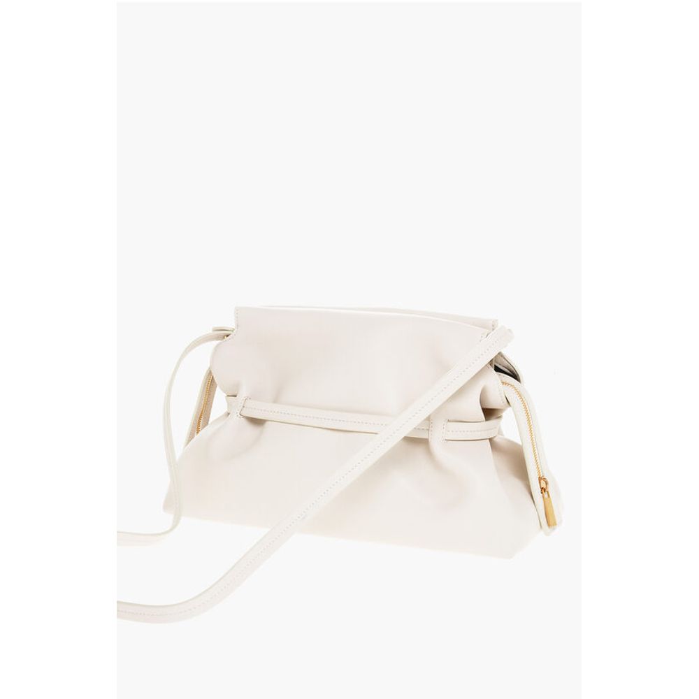 Solid Color Leather Clutch