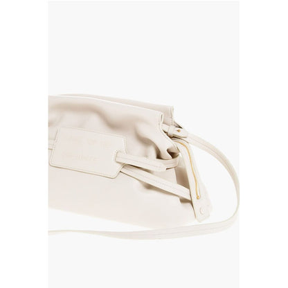 Solid Color Leather Clutch
