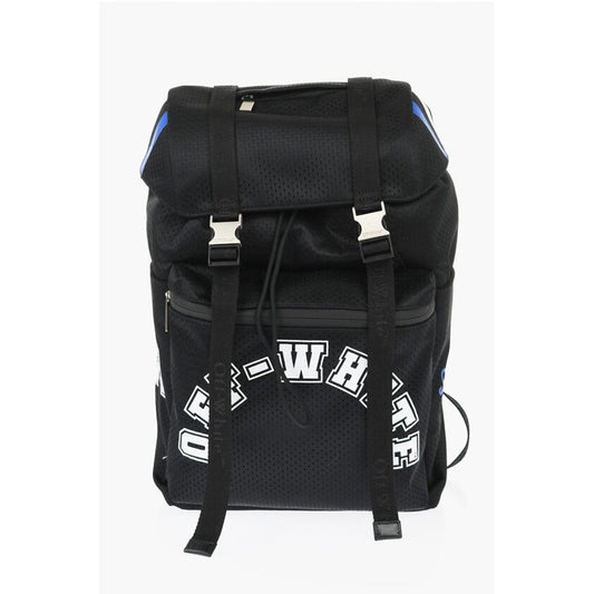 Perforated Nylon Hiking Backpack with Contrasting Details