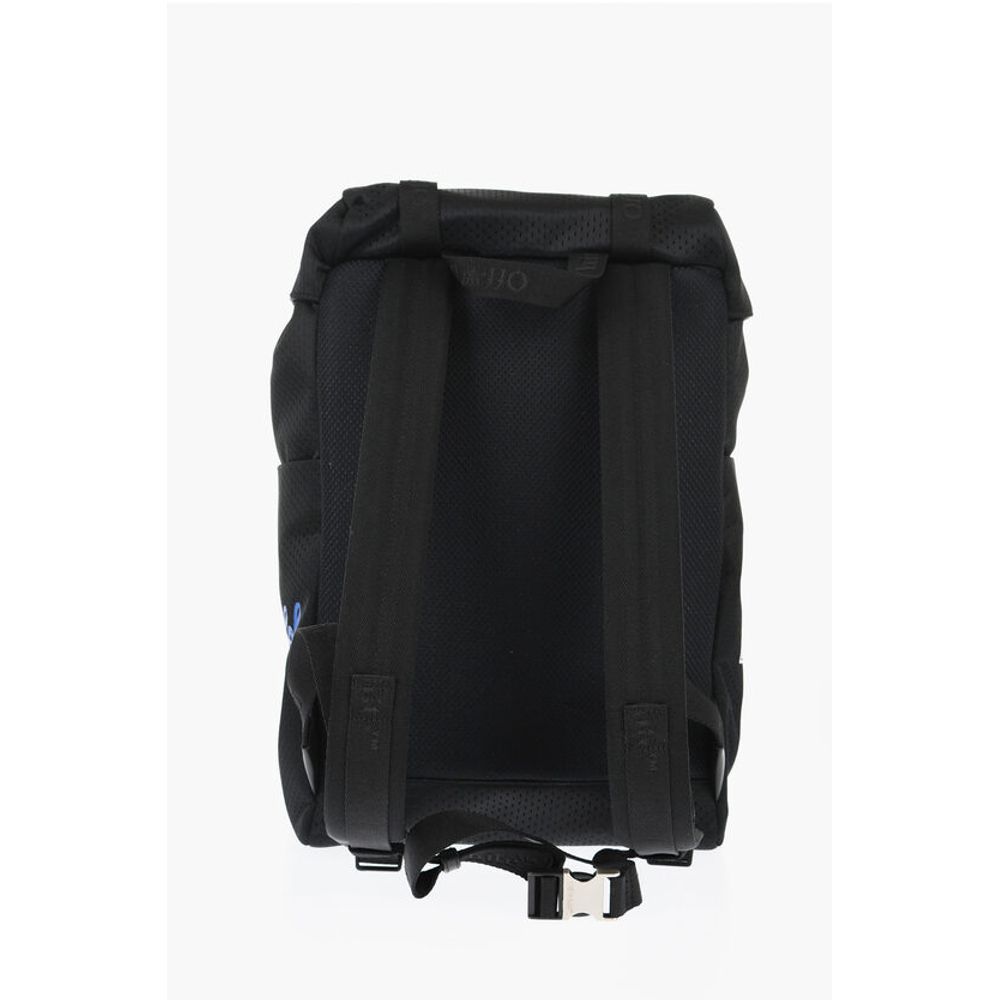 Perforated Nylon Hiking Backpack with Contrasting Details