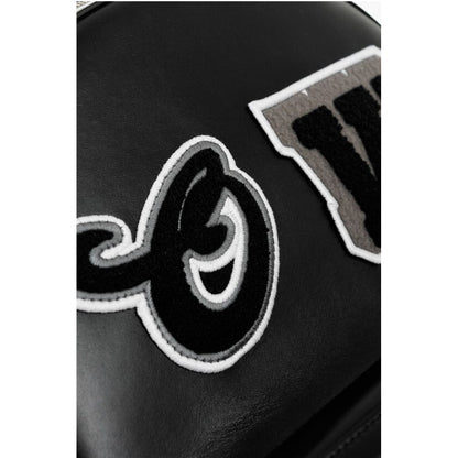 Leather ROUND VARSITY Backpack with Patches