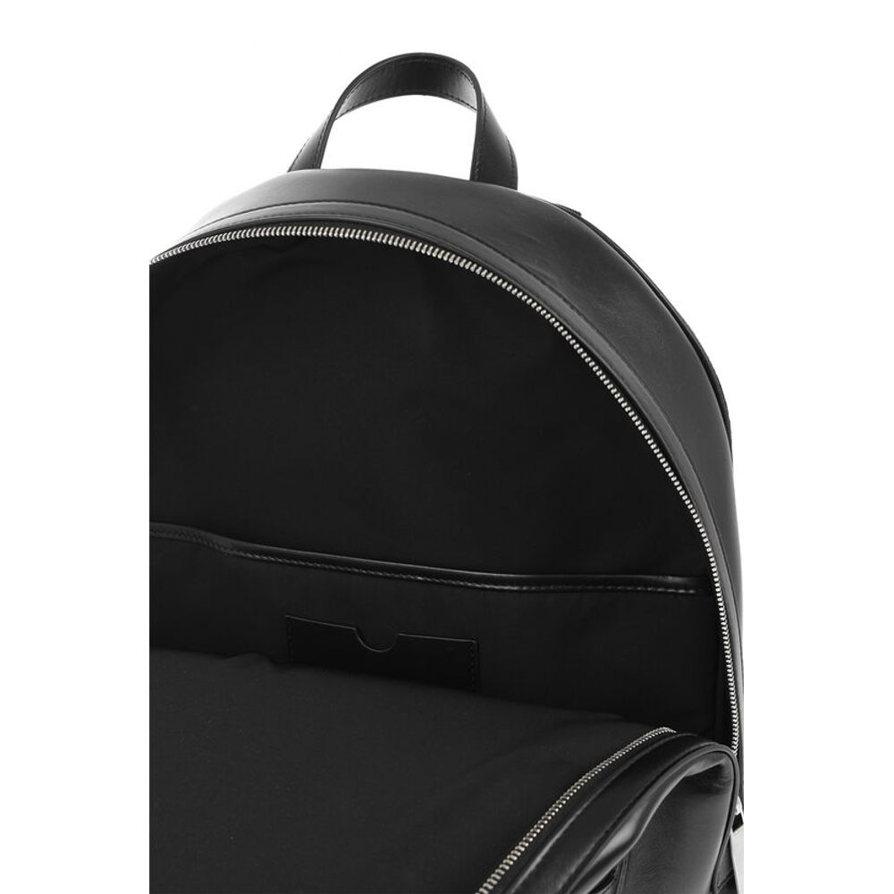 Leather ROUND VARSITY Backpack with Patches