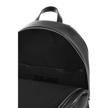 Leather ROUND VARSITY Backpack with Patches