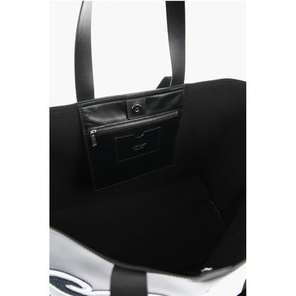 Leather DAY OFF VARSITY Weekend Bag with Contrasting Patches