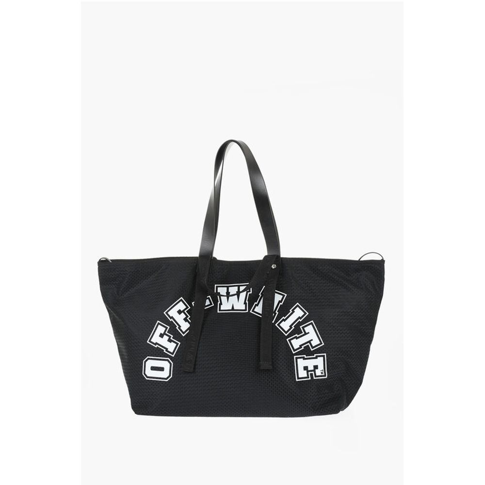 Perforated DAY OFF Weekend Bag with Contrast Print