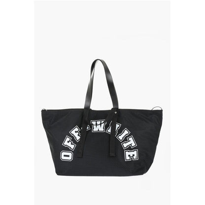 Perforated DAY OFF Weekend Bag with Contrast Print