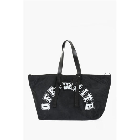 Perforated DAY OFF Weekend Bag with Contrast Print