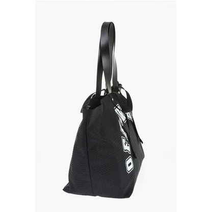 Perforated DAY OFF Weekend Bag with Contrast Print