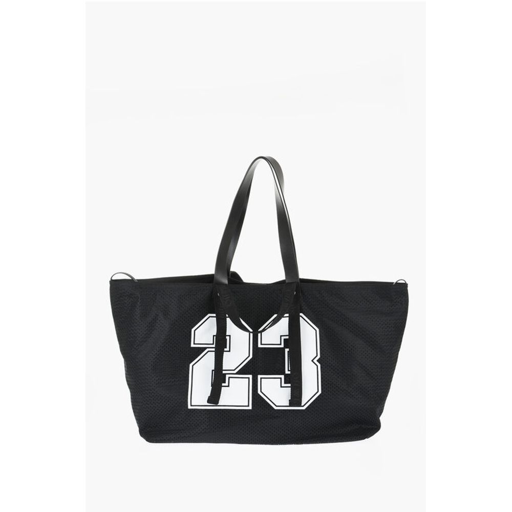 Perforated DAY OFF Weekend Bag with Contrast Print