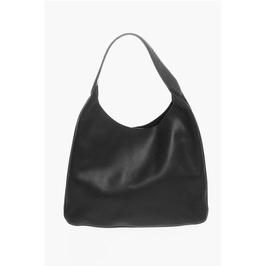 Solid Color Leather METROPOLITAN Hobo Bag