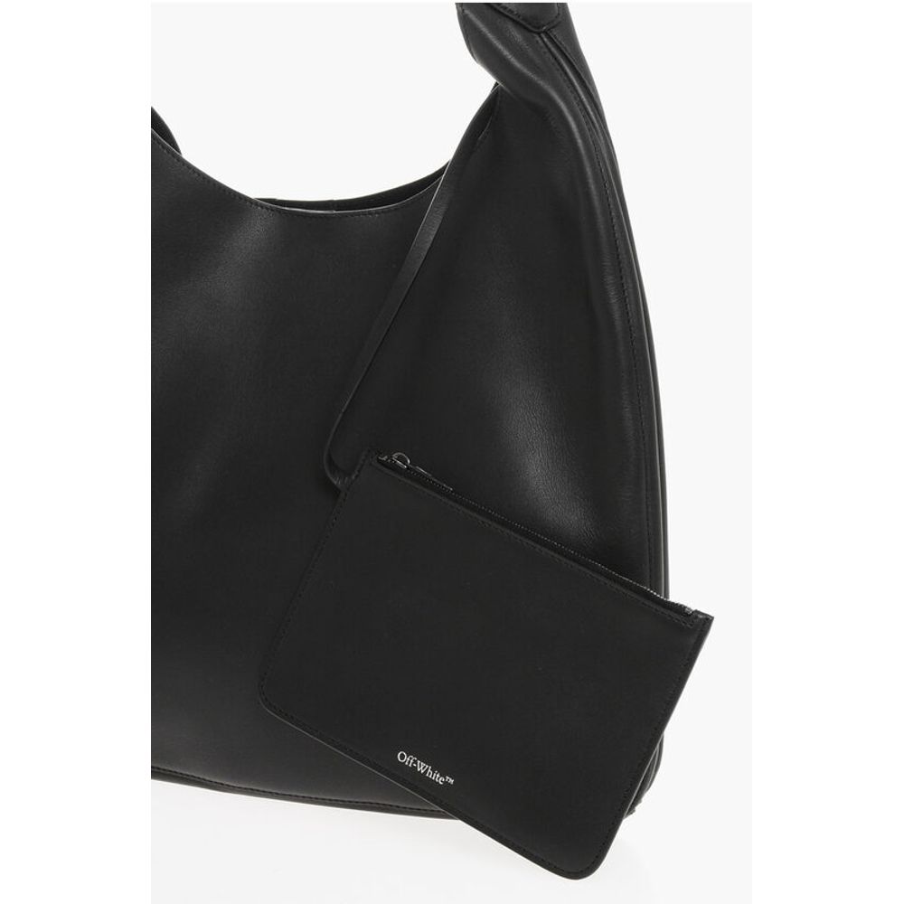 Solid Color Leather METROPOLITAN Hobo Bag