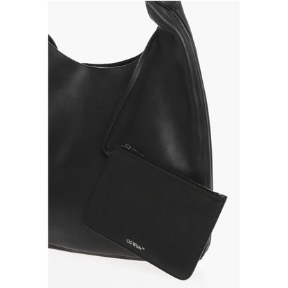 Solid Color Leather METROPOLITAN Hobo Bag