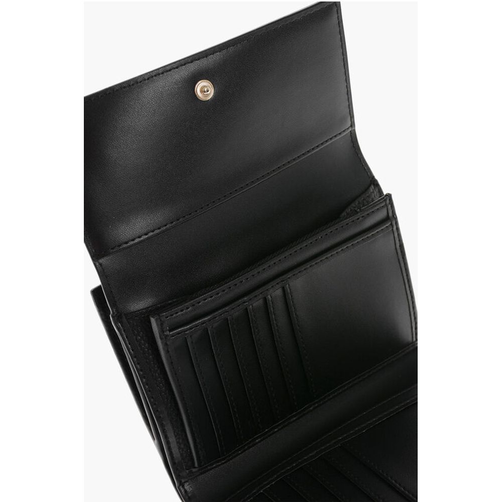 EMPORIO Textured Faux Leather Bi-Fold Wallet