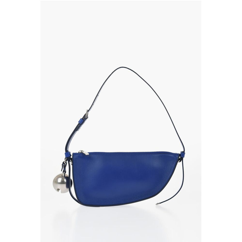 Leather SHIELD SLING Shoulder Bag with Silver-Tone Charm