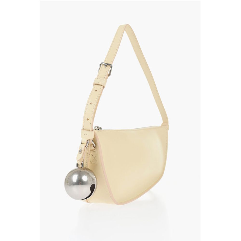 Leather SHIELD SLING Shoulder Bag with Silver-Tone Charm