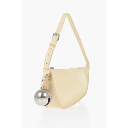 Leather SHIELD SLING Shoulder Bag with Silver-Tone Charm