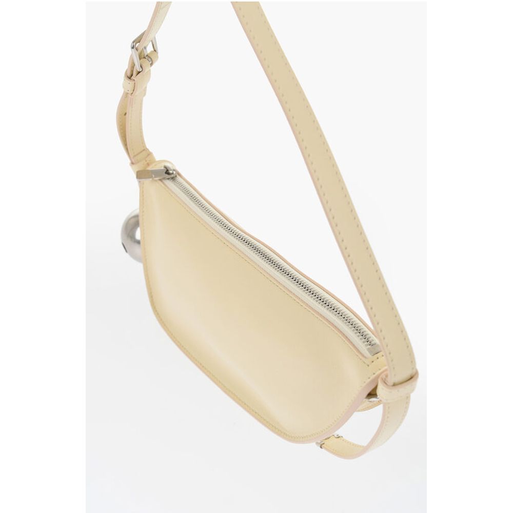 Leather SHIELD SLING Shoulder Bag with Silver-Tone Charm