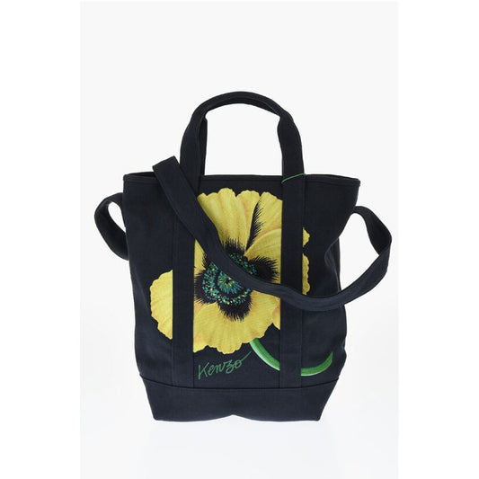 Cotton Twill Tote Bag with Maxi Embroidery
