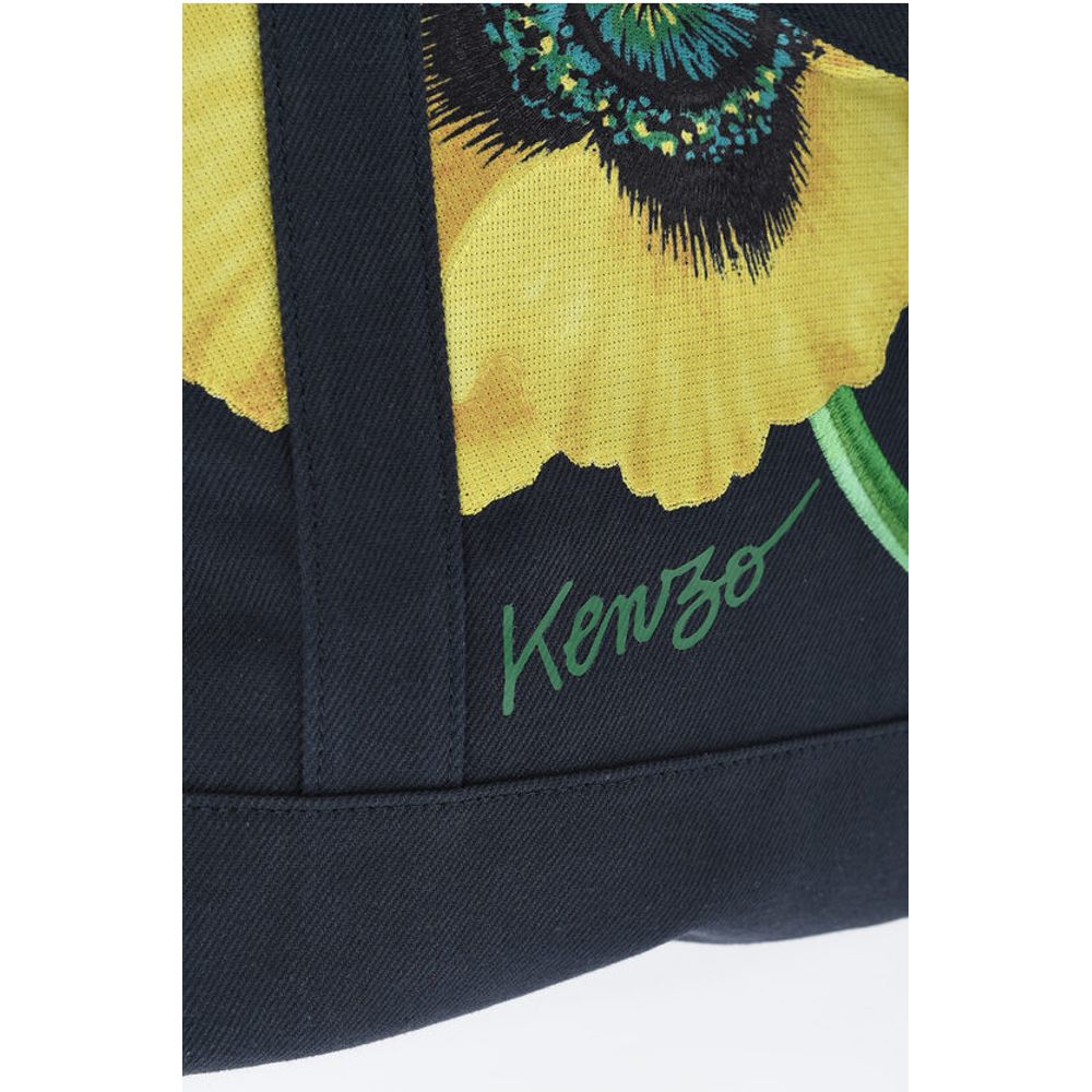 Cotton Twill Tote Bag with Maxi Embroidery