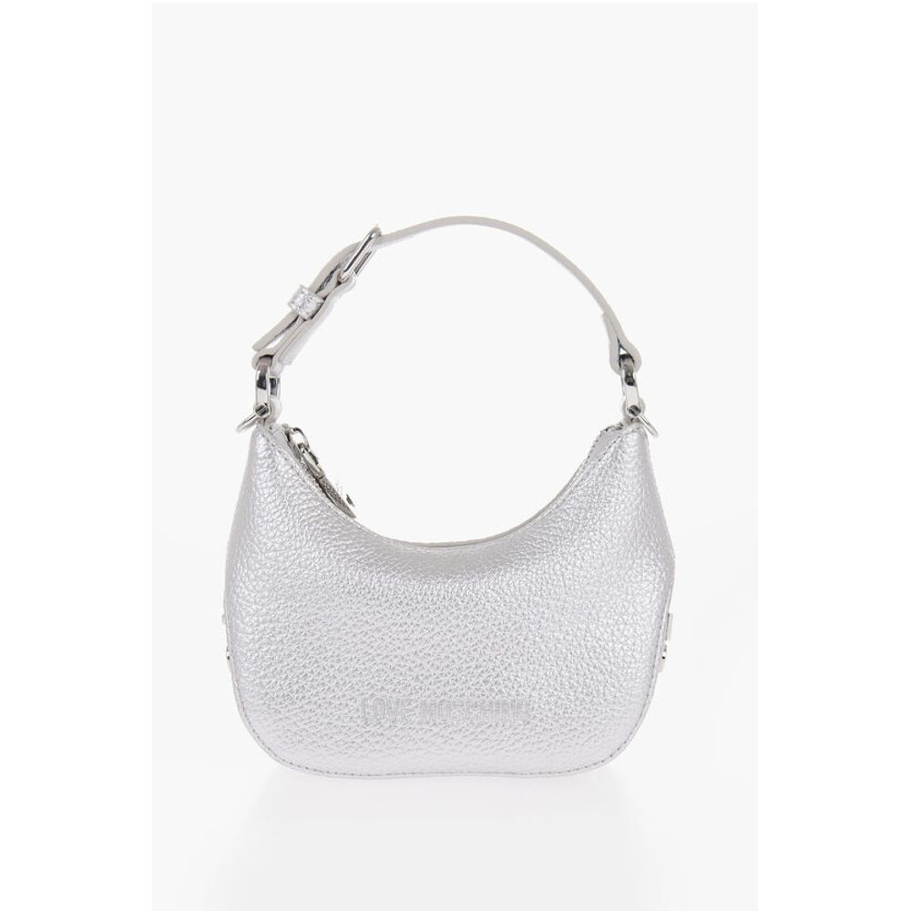 LOVE Textured Faux Leather Mini Hobo Bag