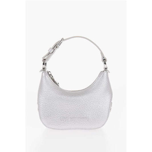LOVE Textured Faux Leather Mini Hobo Bag