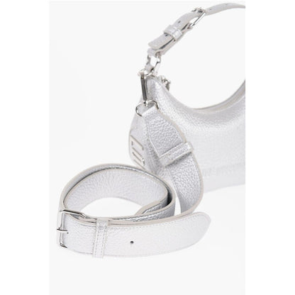 LOVE Textured Faux Leather Mini Hobo Bag