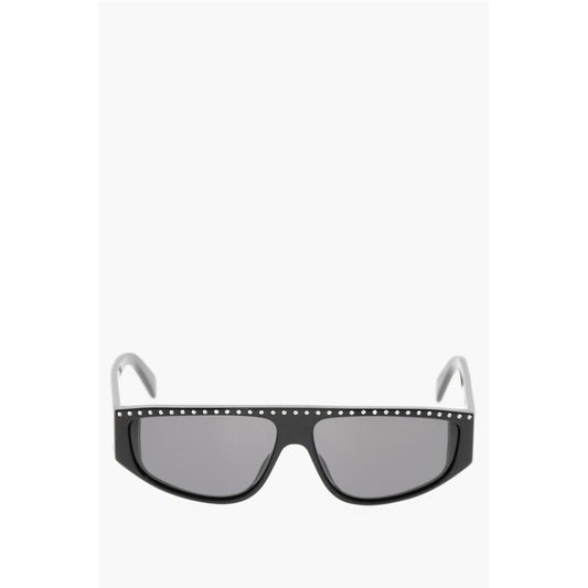 Solid Color Sunglasses with Rhinestone
