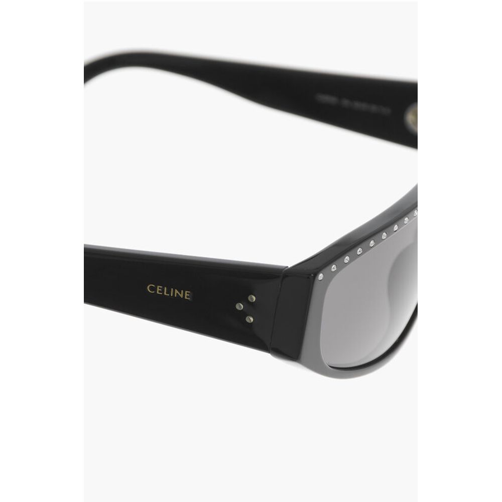 Solid Color Sunglasses with Rhinestone