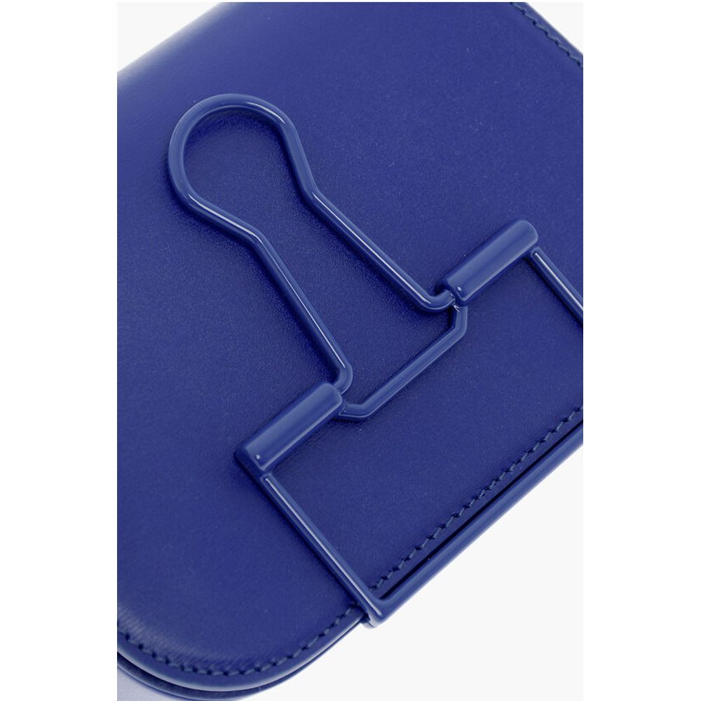Solid Color Leather SKELETON BINDER Shoulder Bag
