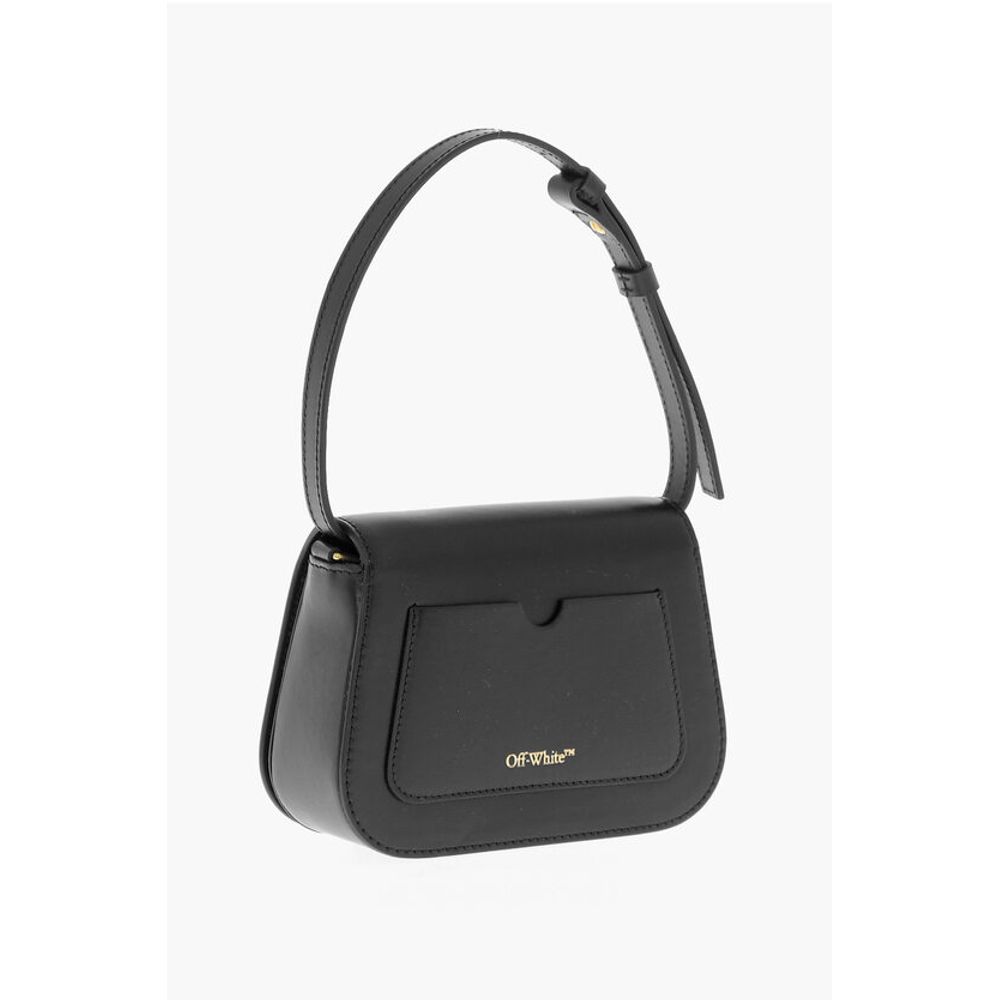 Leather SKELETON BINDER Shoulder Bag with Golden Detail