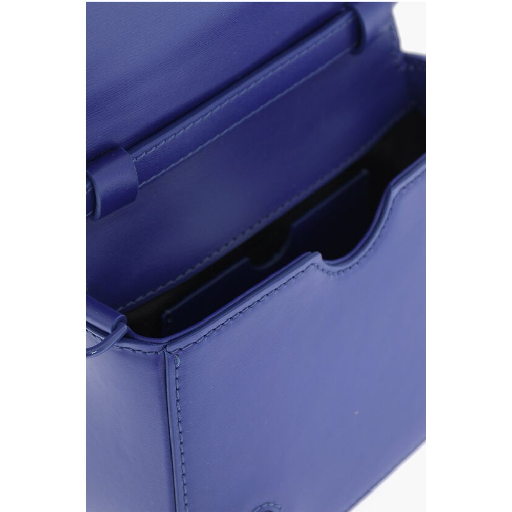 Solid Color Leather SKELETON BINDER Shoulder Bag