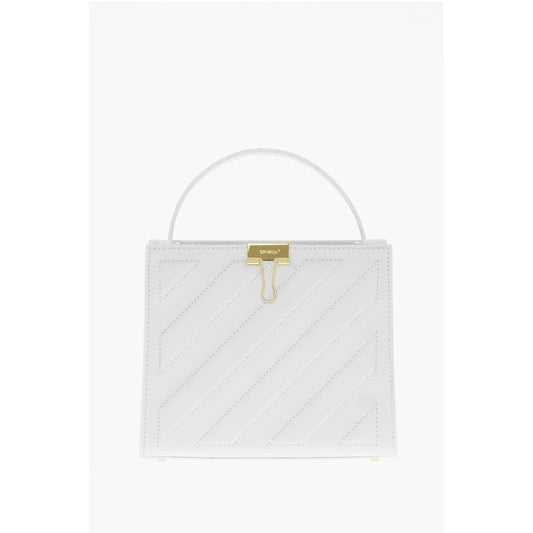 Leather CROSS Tote Bag with Golden Details