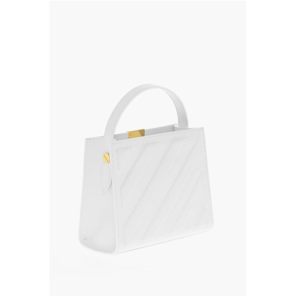Leather CROSS Tote Bag with Golden Details